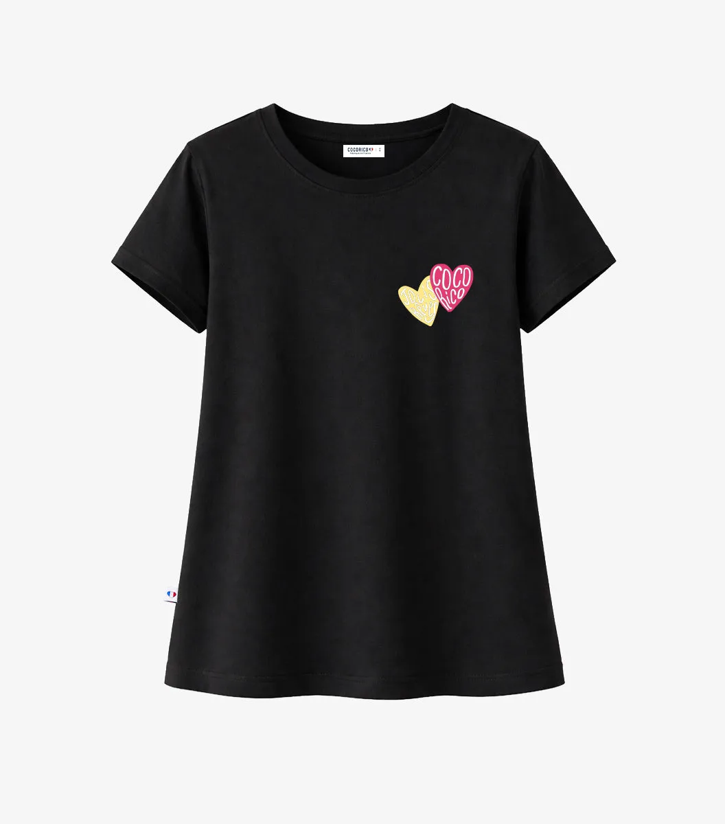 Cocorico Jolis Rêves t-shirt pyjama femme noir