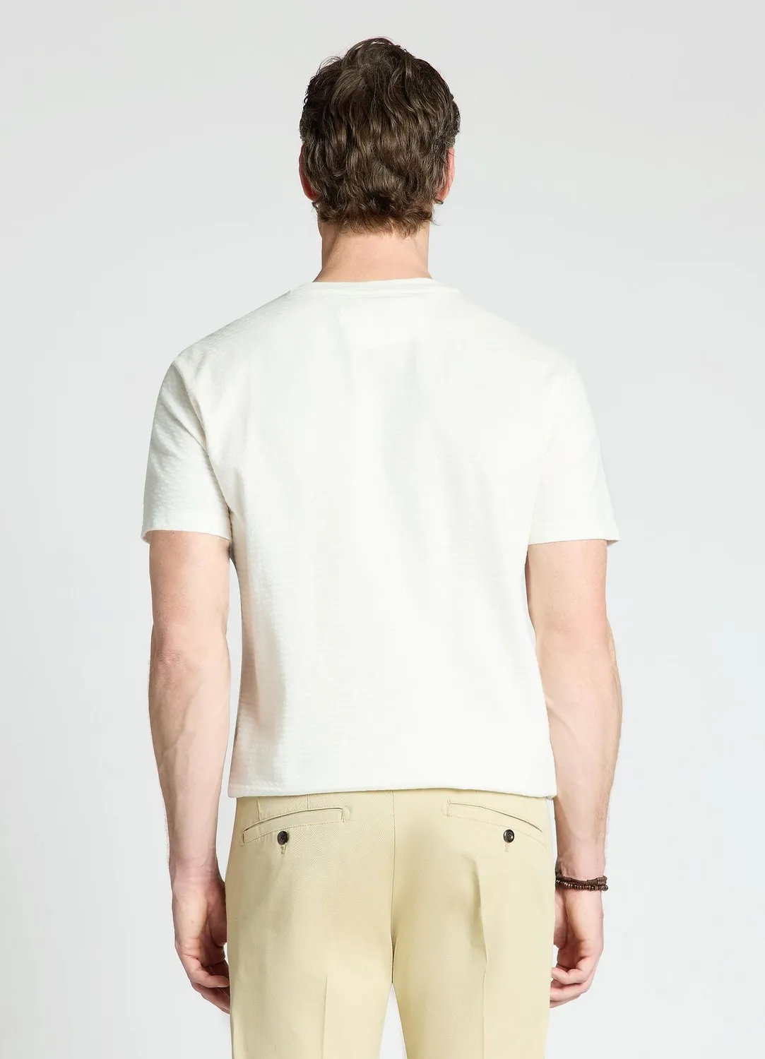 Calliope t-shirt losanges relief homme coton