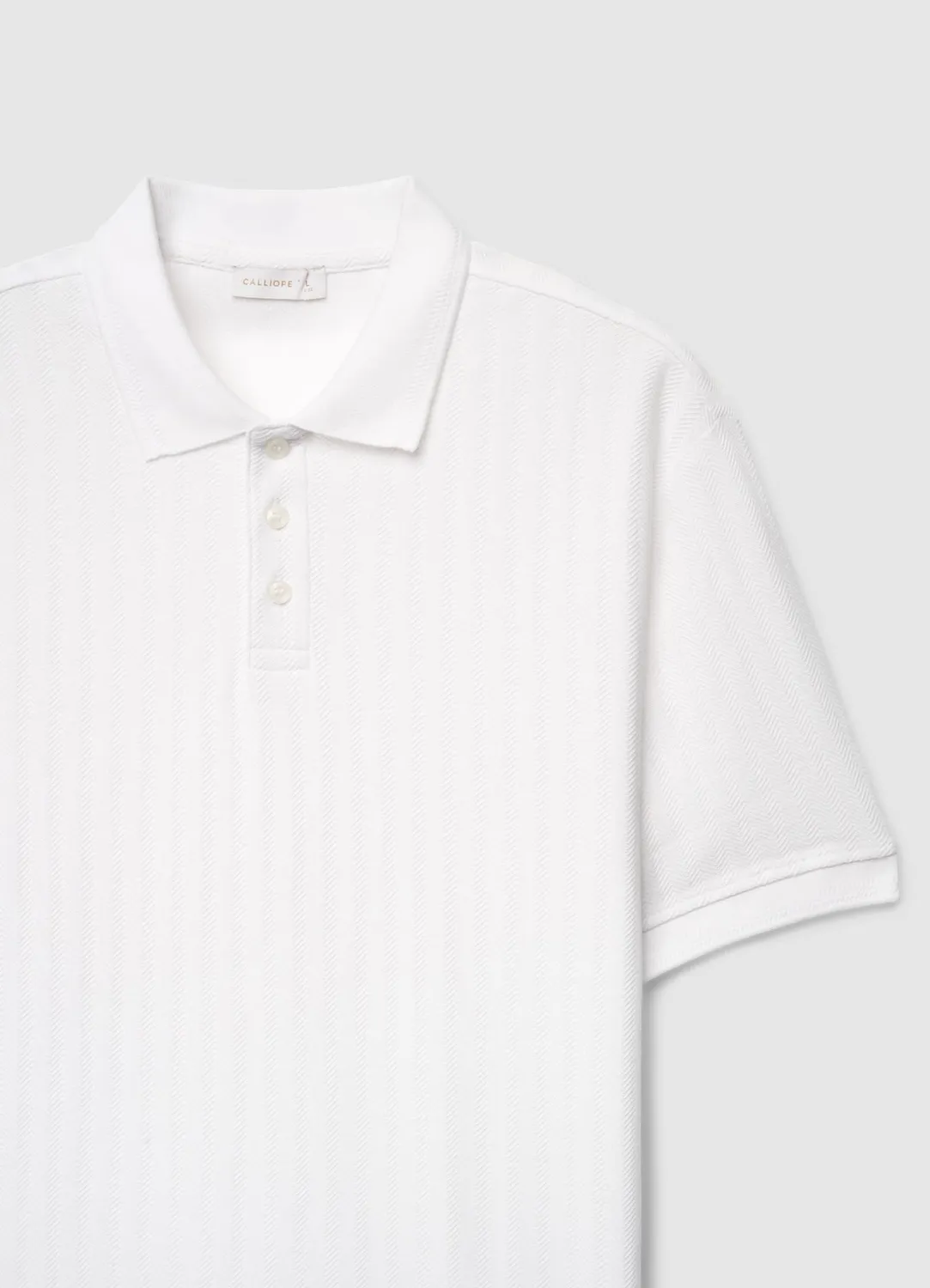 Calliope Polo manches courtes homme uni col