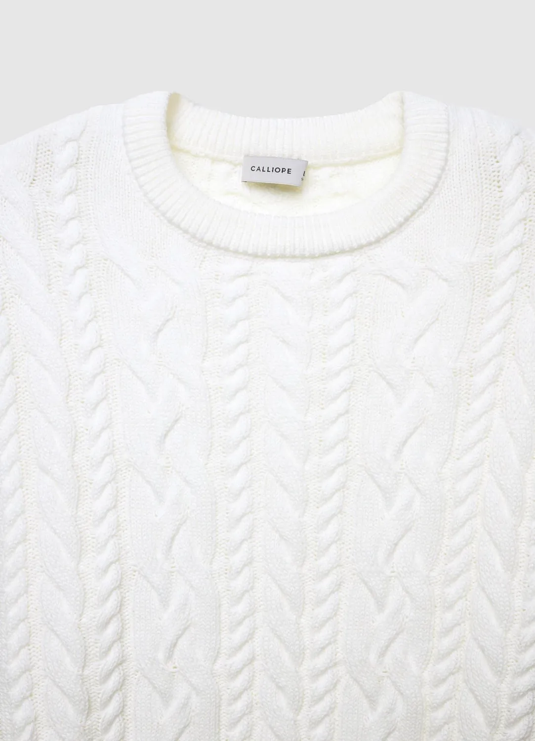 Calliope Pull Homme Col Rond Torsades Uni