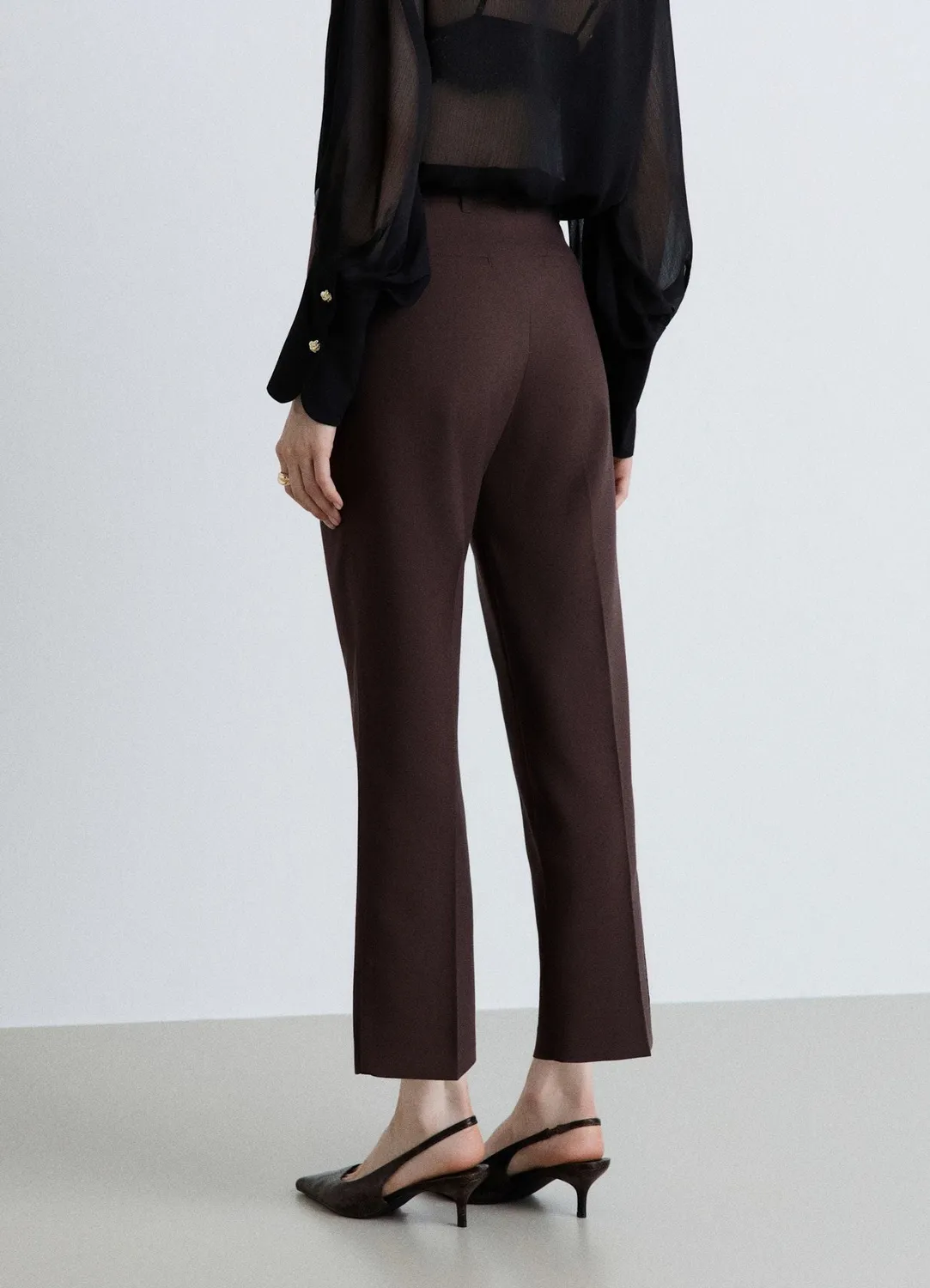 Calliope pantalon pinces femme droit bureau
