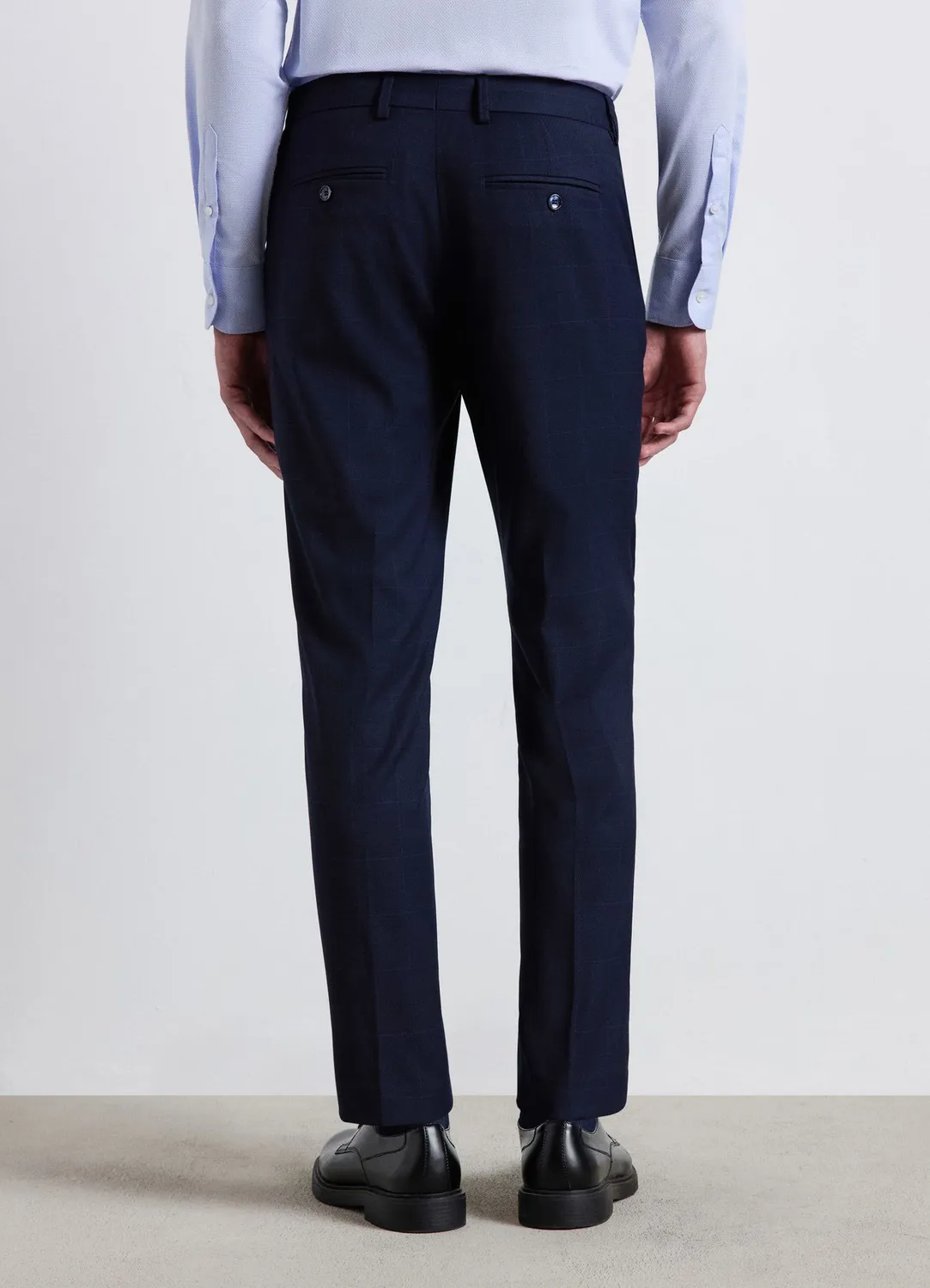 Calliope Atelier pantalon homme à carreaux droit