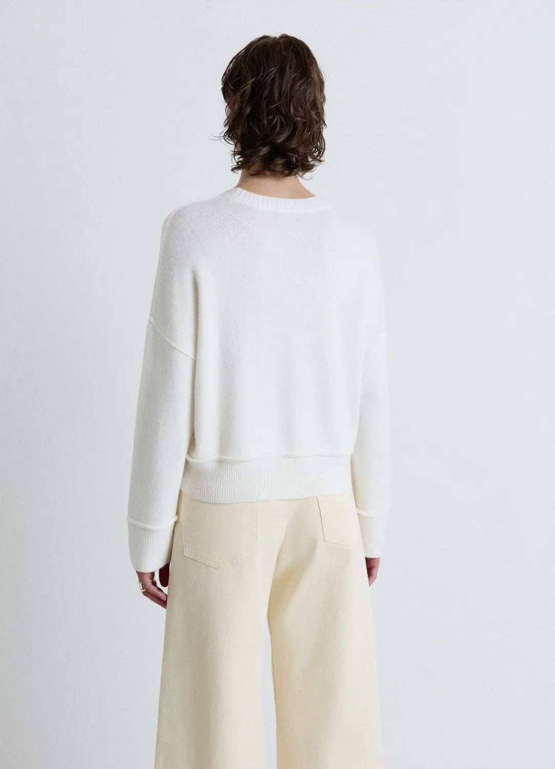 Calliope pull femme col rond manches longues uni