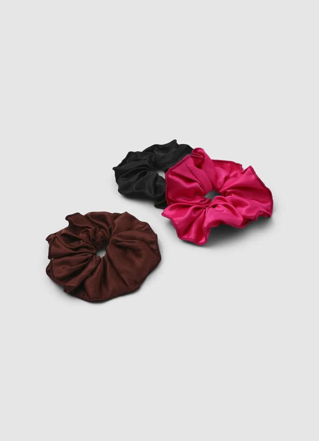 Calliope lot 3 chouchous satinés cheveux femme