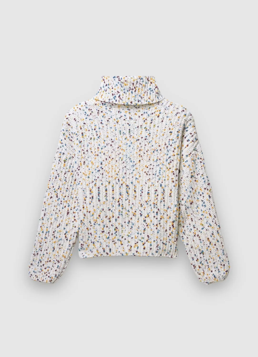 Calliope pull col roule femme maille fantaisie