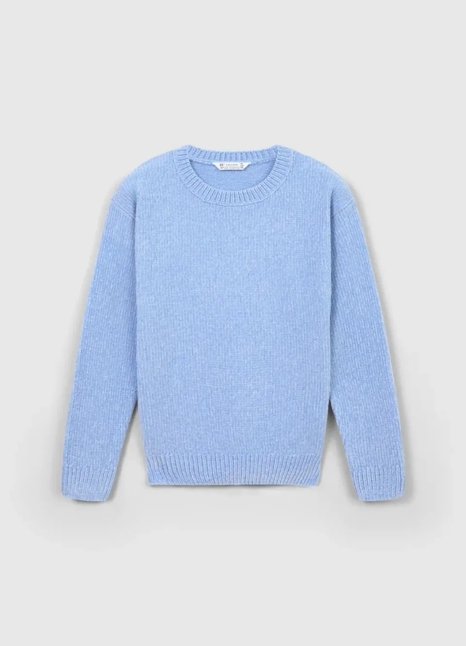 Calliope pull col rond fille en chenille manches longues