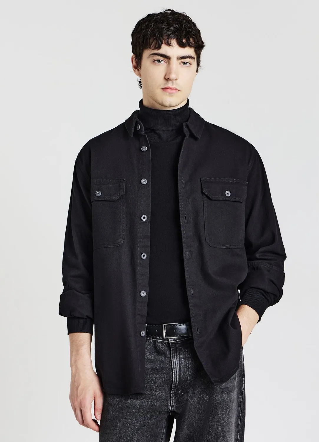Calliope chemise worker homme coton manches longues