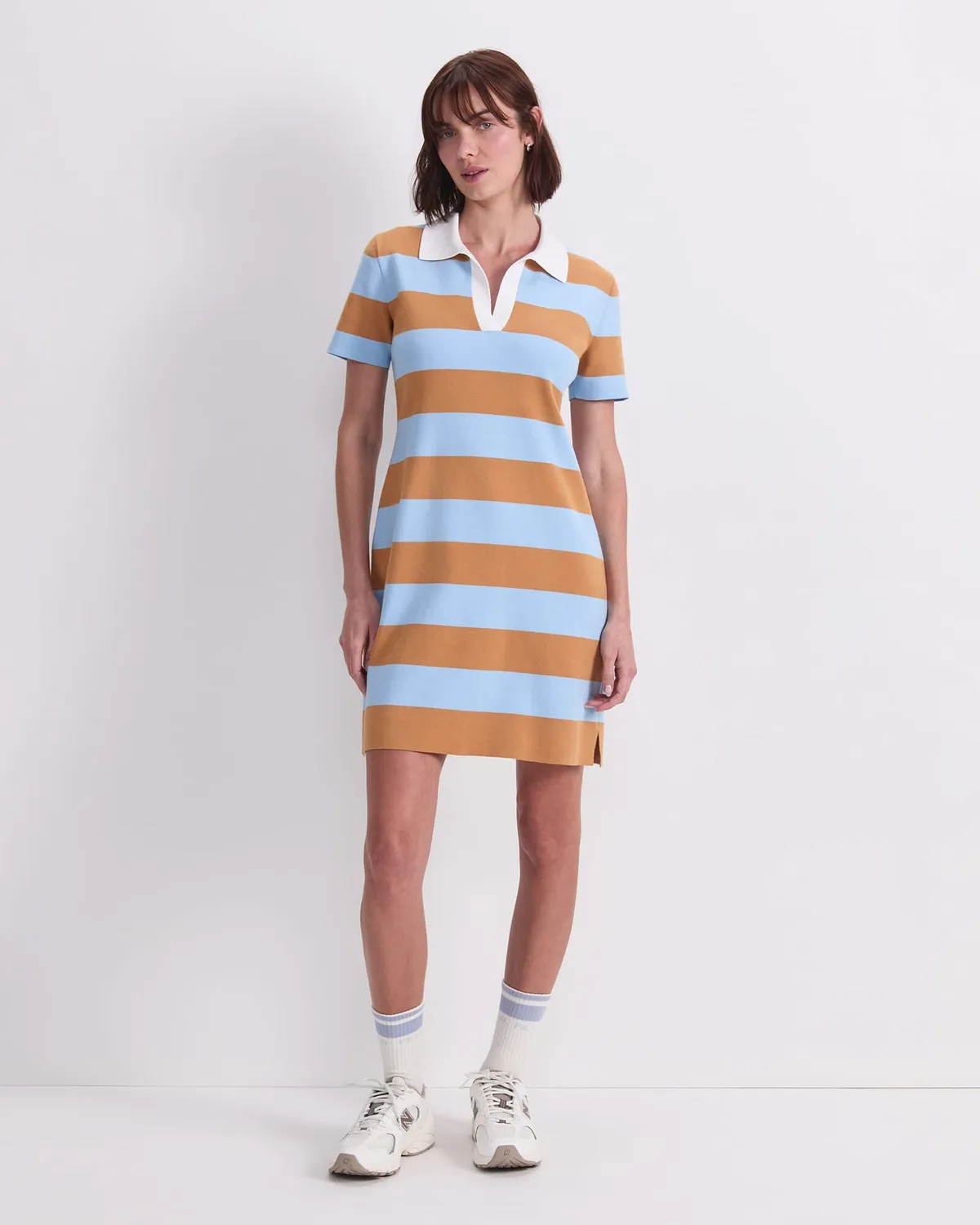 Sportscraft Knit Polo Mini robe maille col V