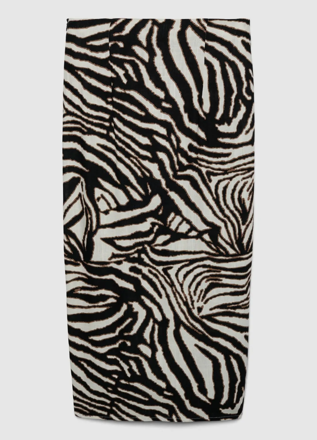Calliope Jupe portefeuille jupe midi animalier fendue