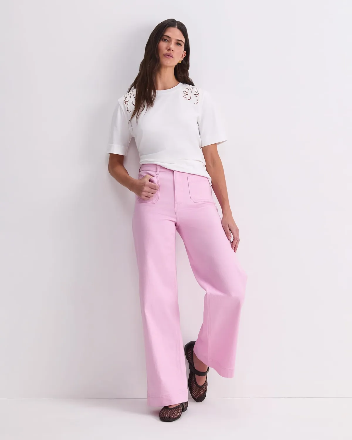 Sportscraft Nili Wide Leg jean large stretch