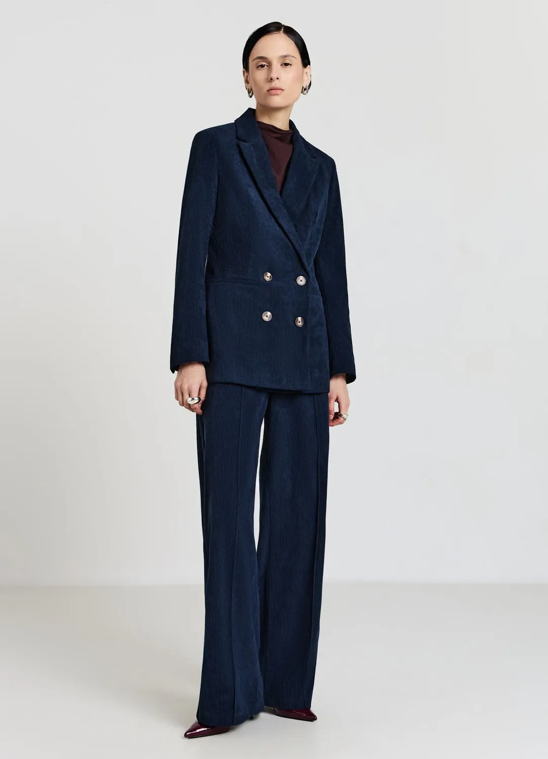 Calliope veste croisée effet velours femme