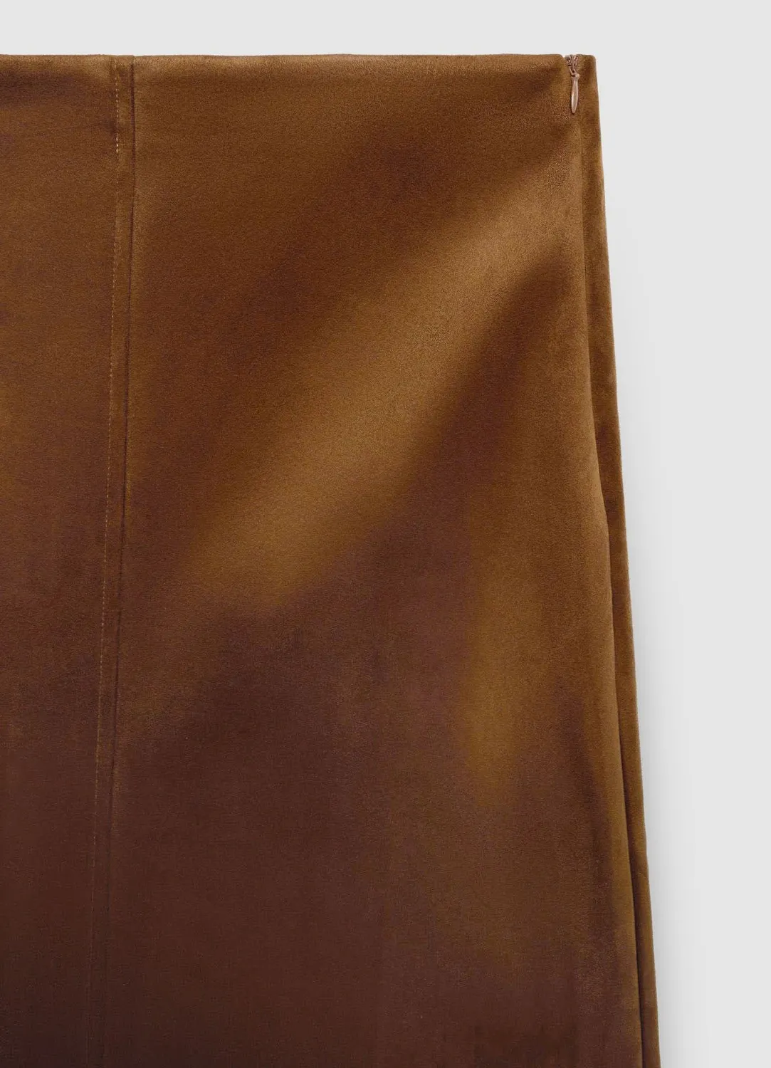Calliope Jupe Midi Droite Effet Suede Femme Bureau