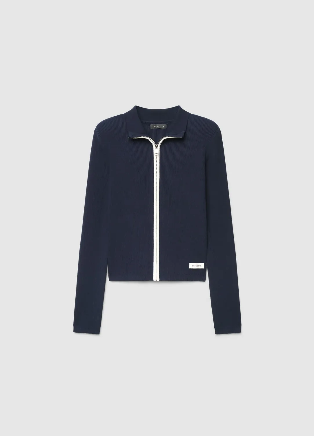 Calliope cardigan zippé à côtes femme viscose