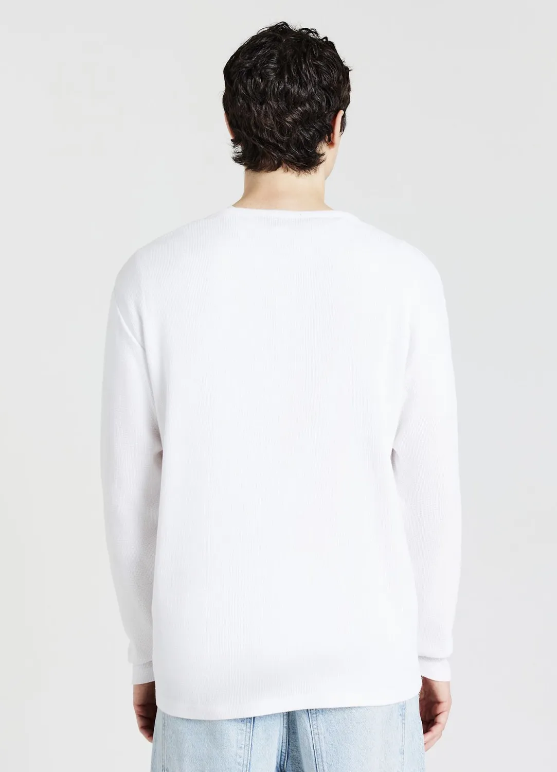 Calliope t-shirt homme manches longues col tunisien