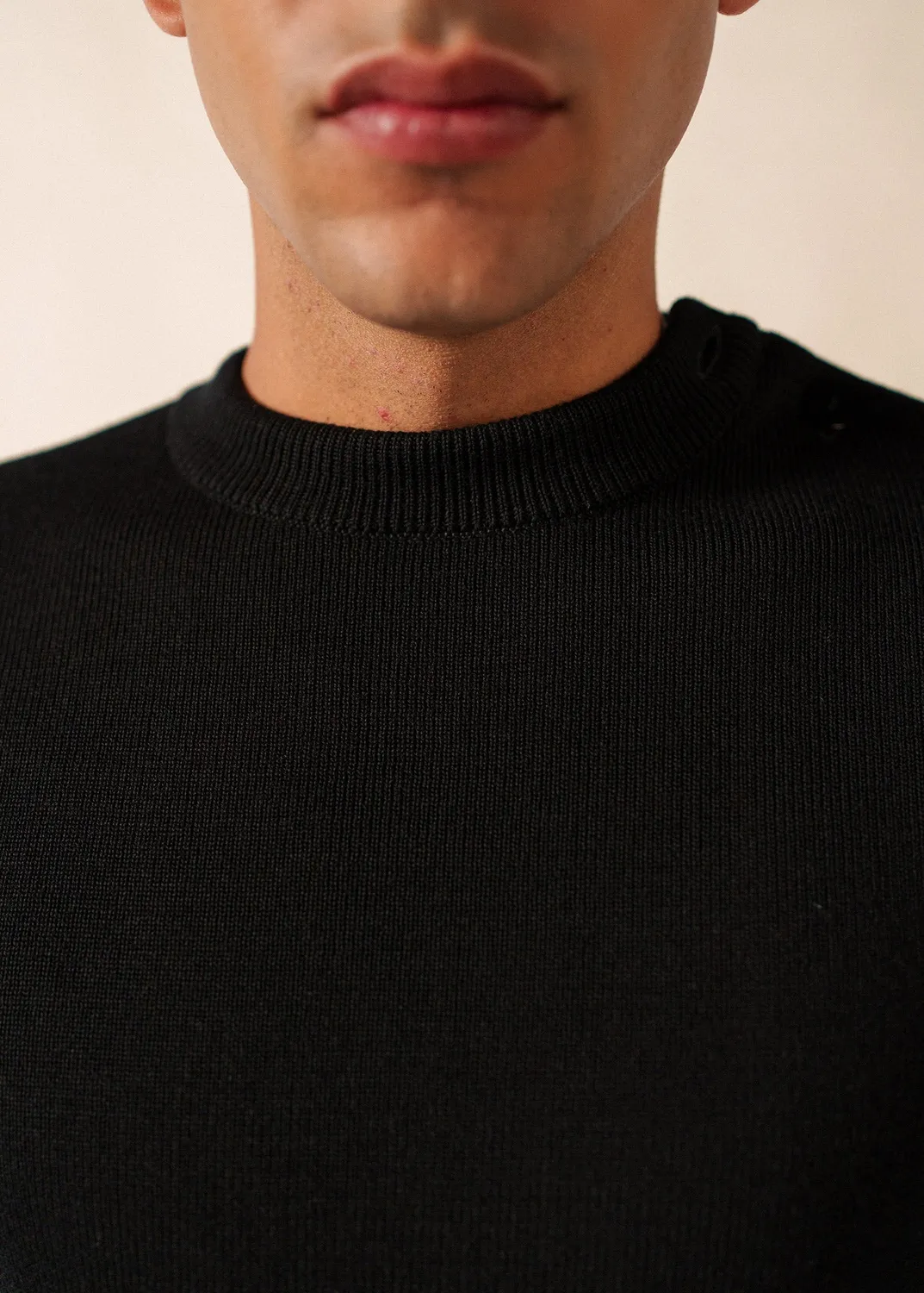 Saint James Rochefort pull marin laine noir