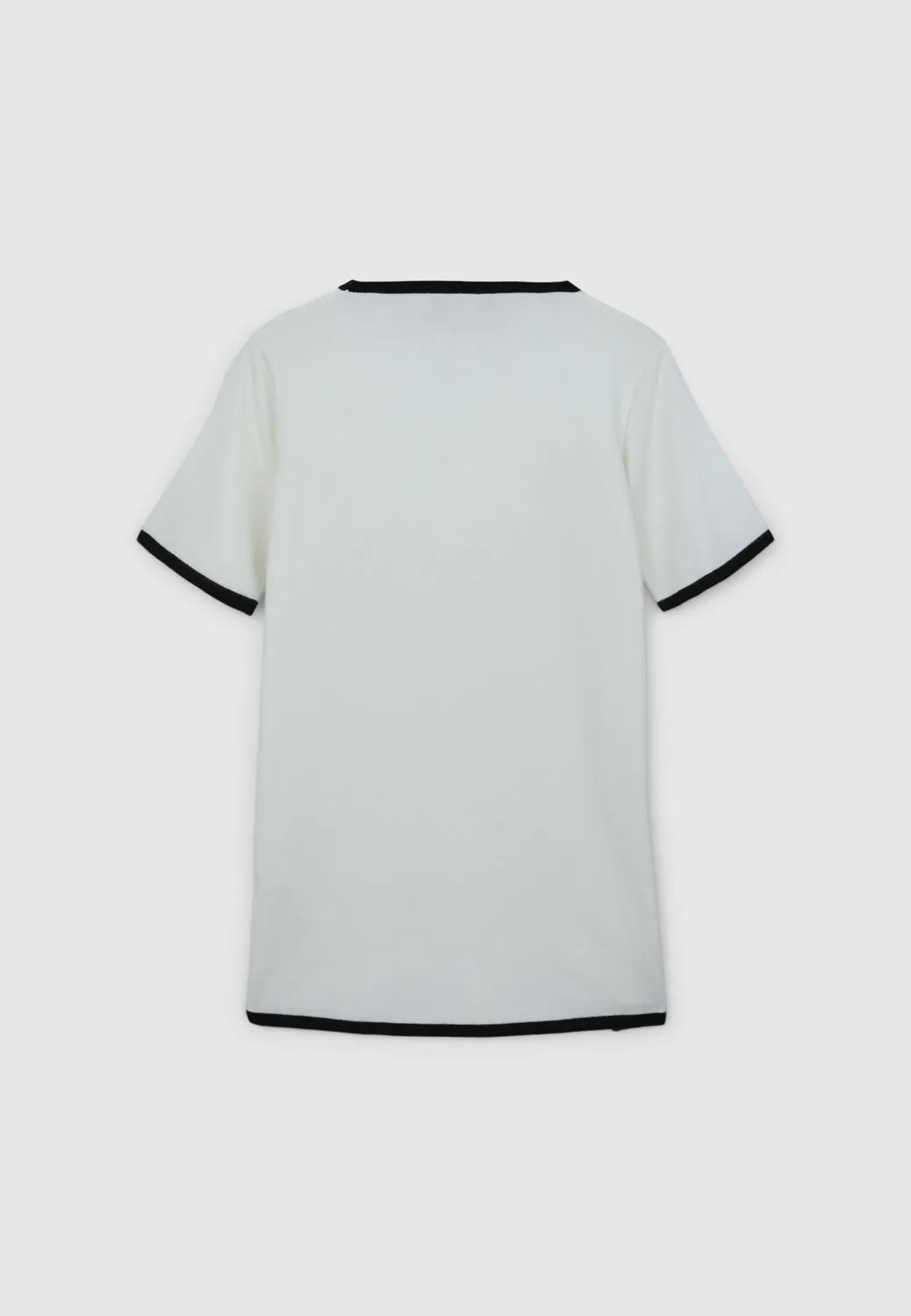 Calliope t-shirt femme col rond finitions contraste