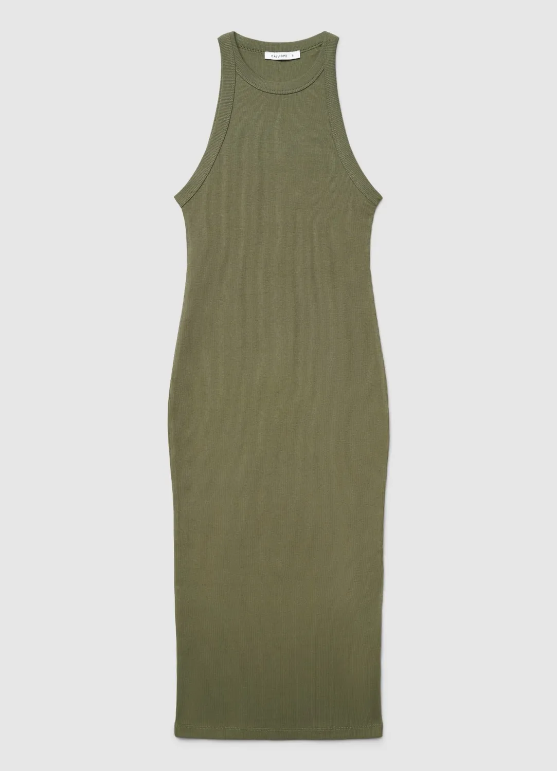 Calliope robe longue côtelée épaules dénudées femme