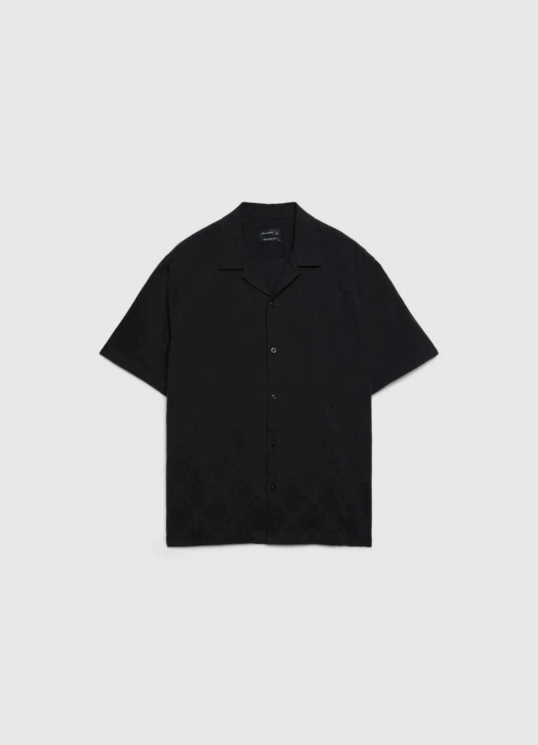Calliope Chemise Bowling Jacquard Homme Manches Courtes