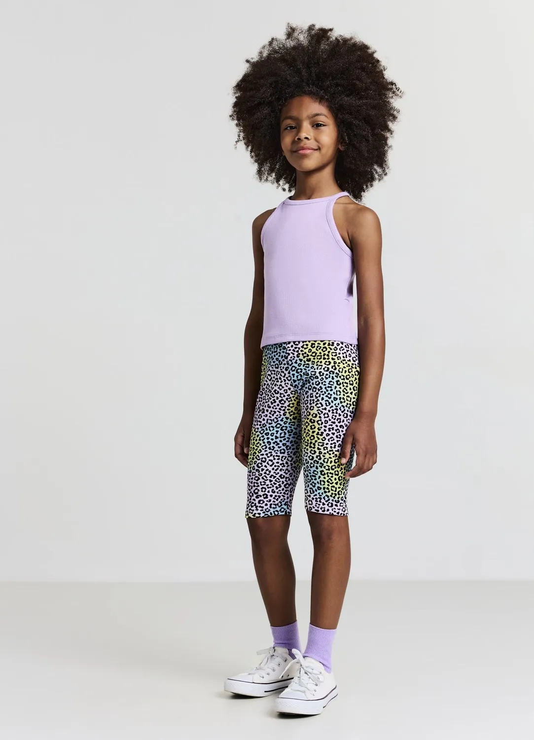 Calliope lot 3 leggings cycliste fille coton