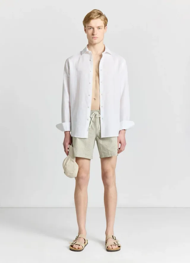 Calliope bermuda rayé short de bain homme cordon