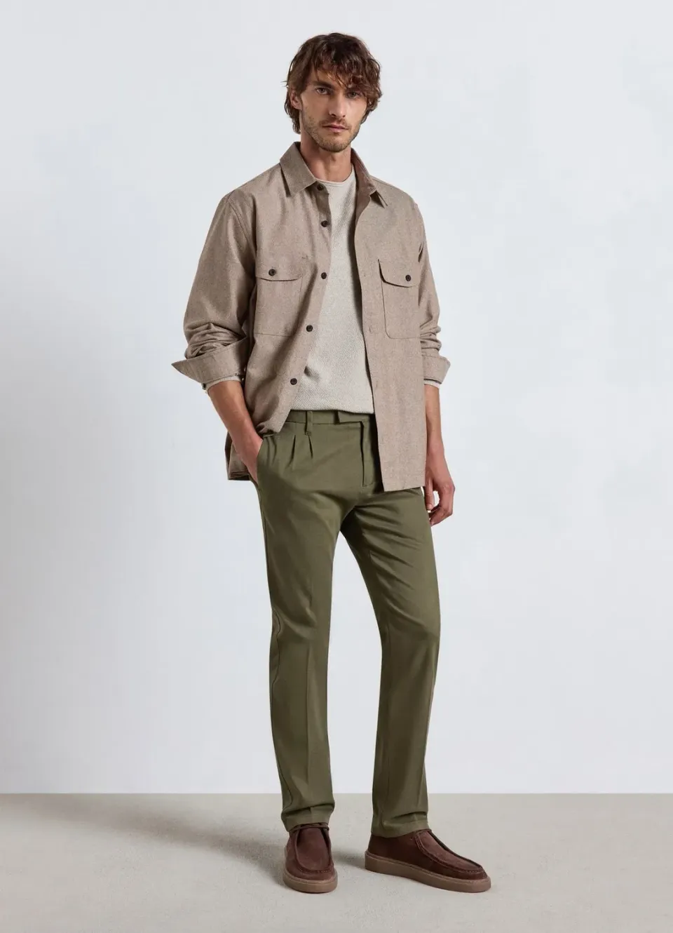 Calliope pantalon chino à pinces homme