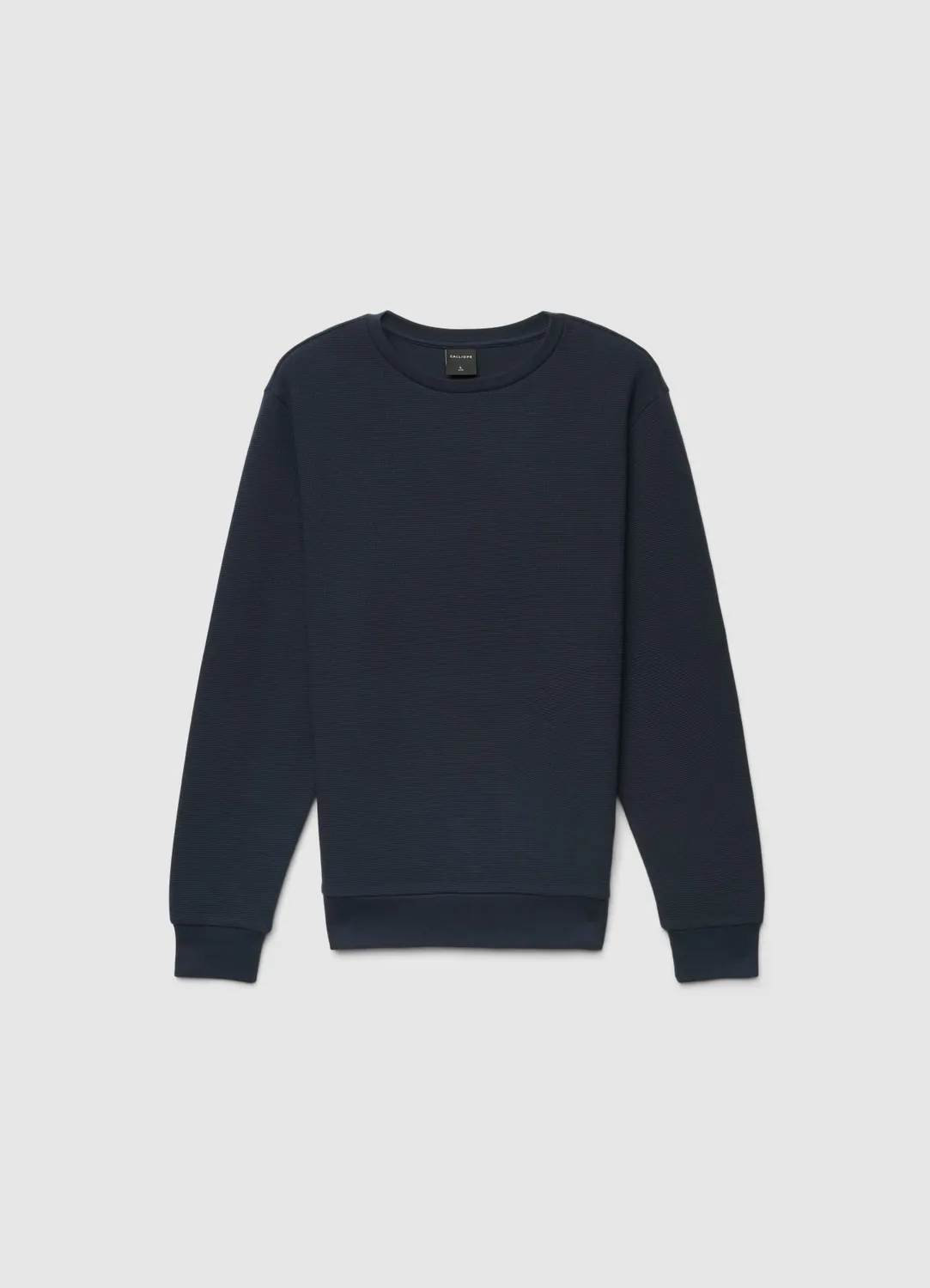 Calliope sweat col rond homme uni coton