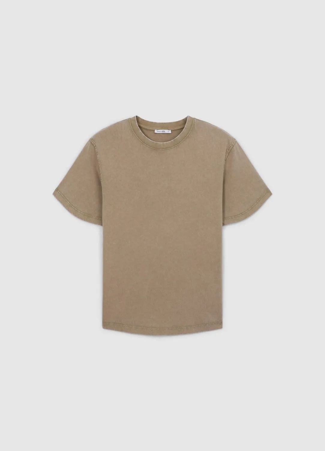 Calliope t-shirt délavé coton femme manches courtes