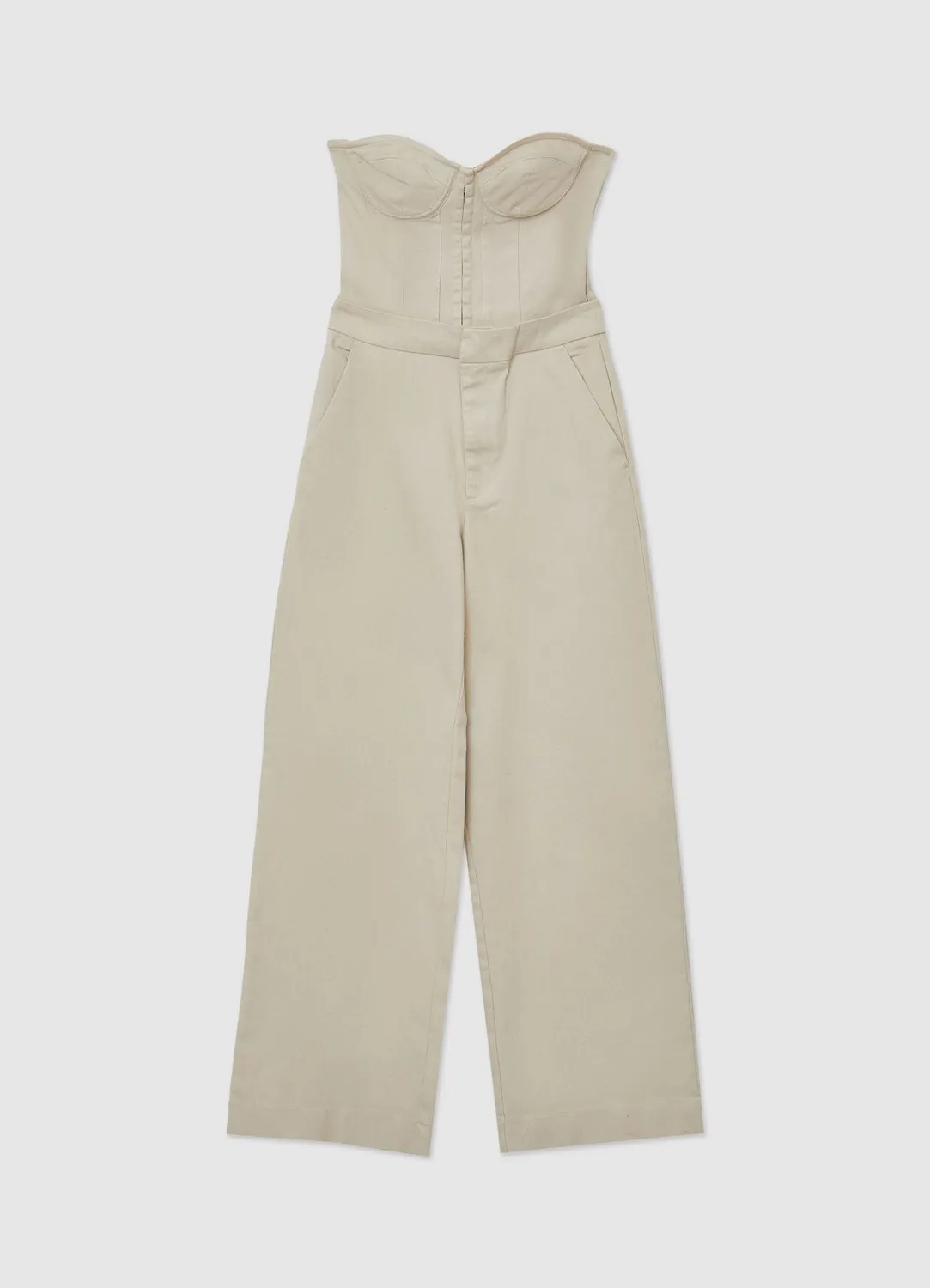 Calliope combinaison palazzo bustier coton femme