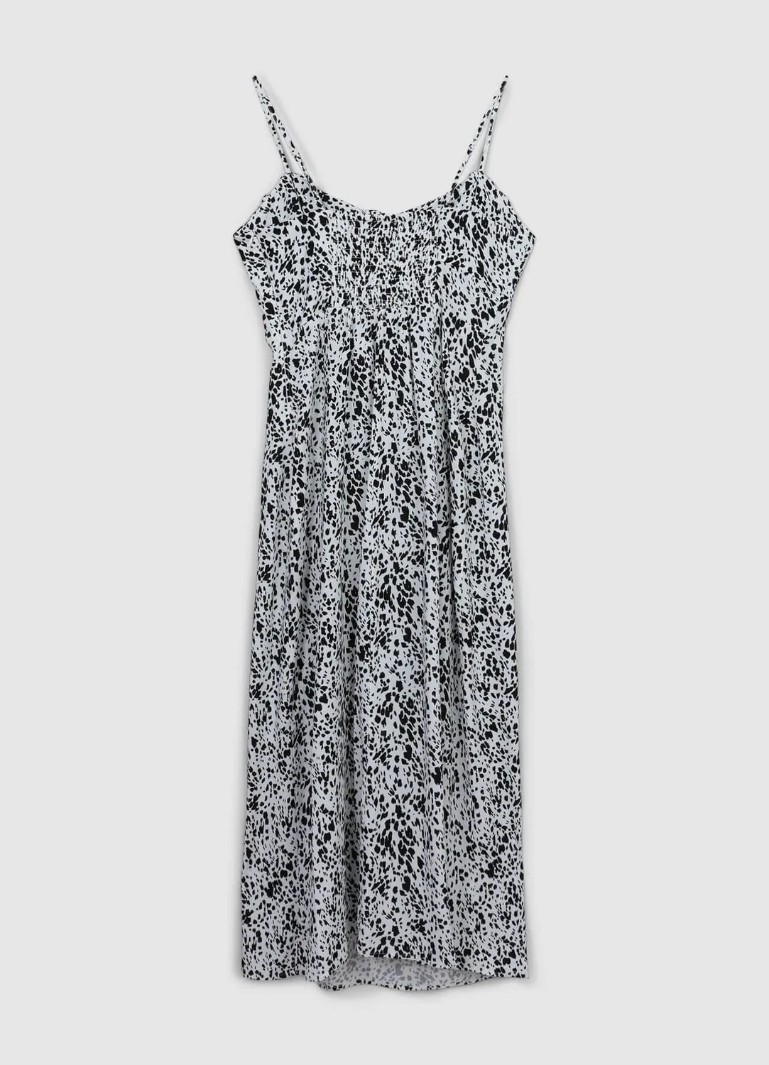Calliope slip dress animalier bretelles fente arrière