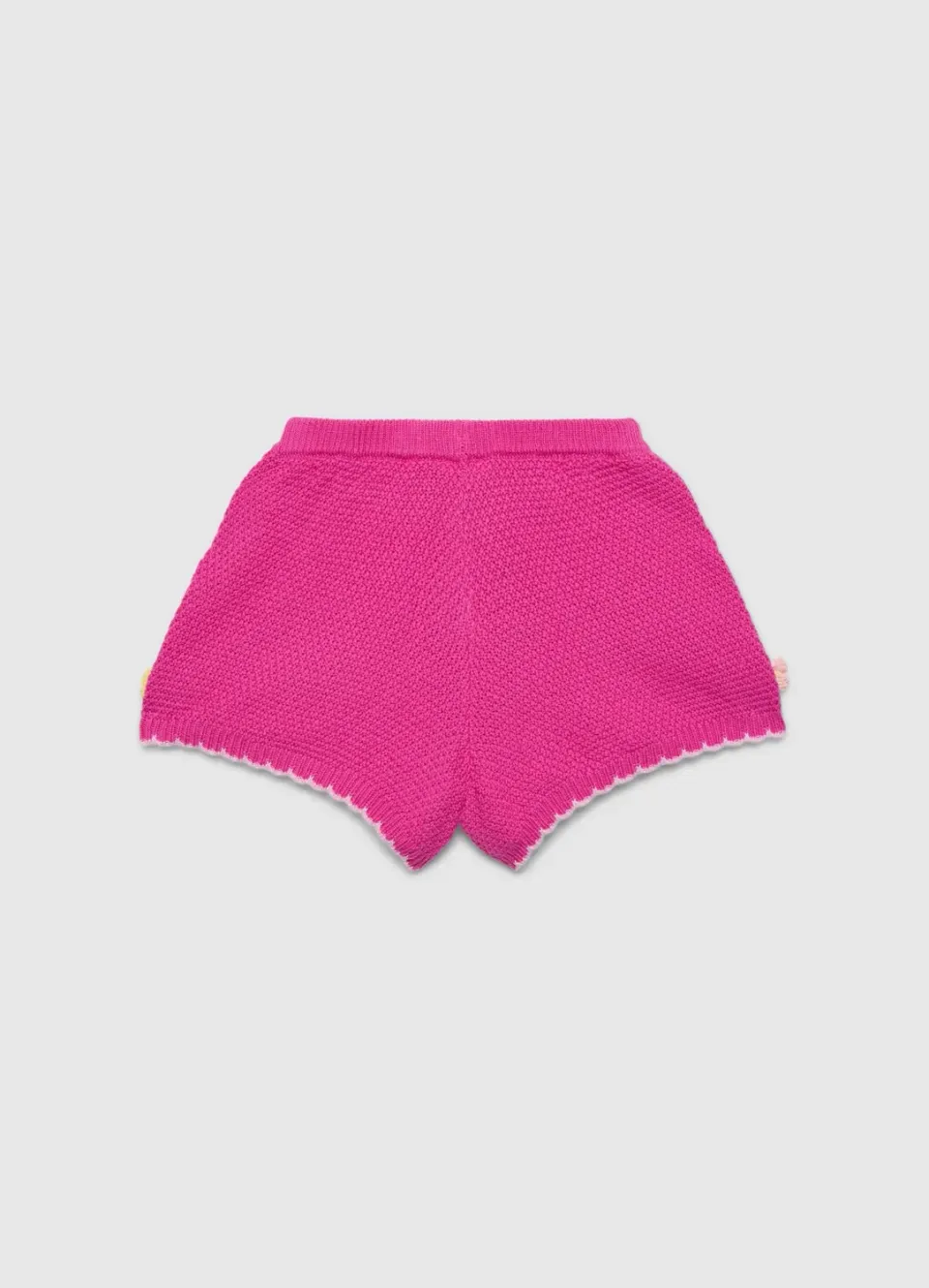 Calliope short crochet fille fleurs appliquées