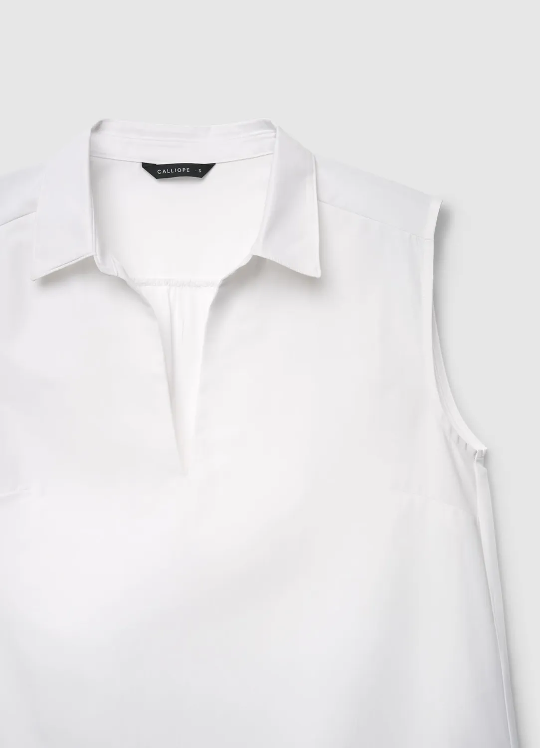 Calliope blouse sans manches col V femme unie