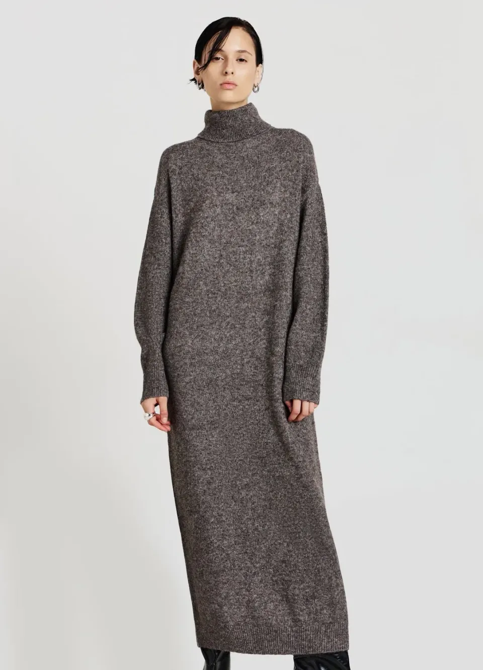 Calliope Dolcevita robe pull femme maille col roulé