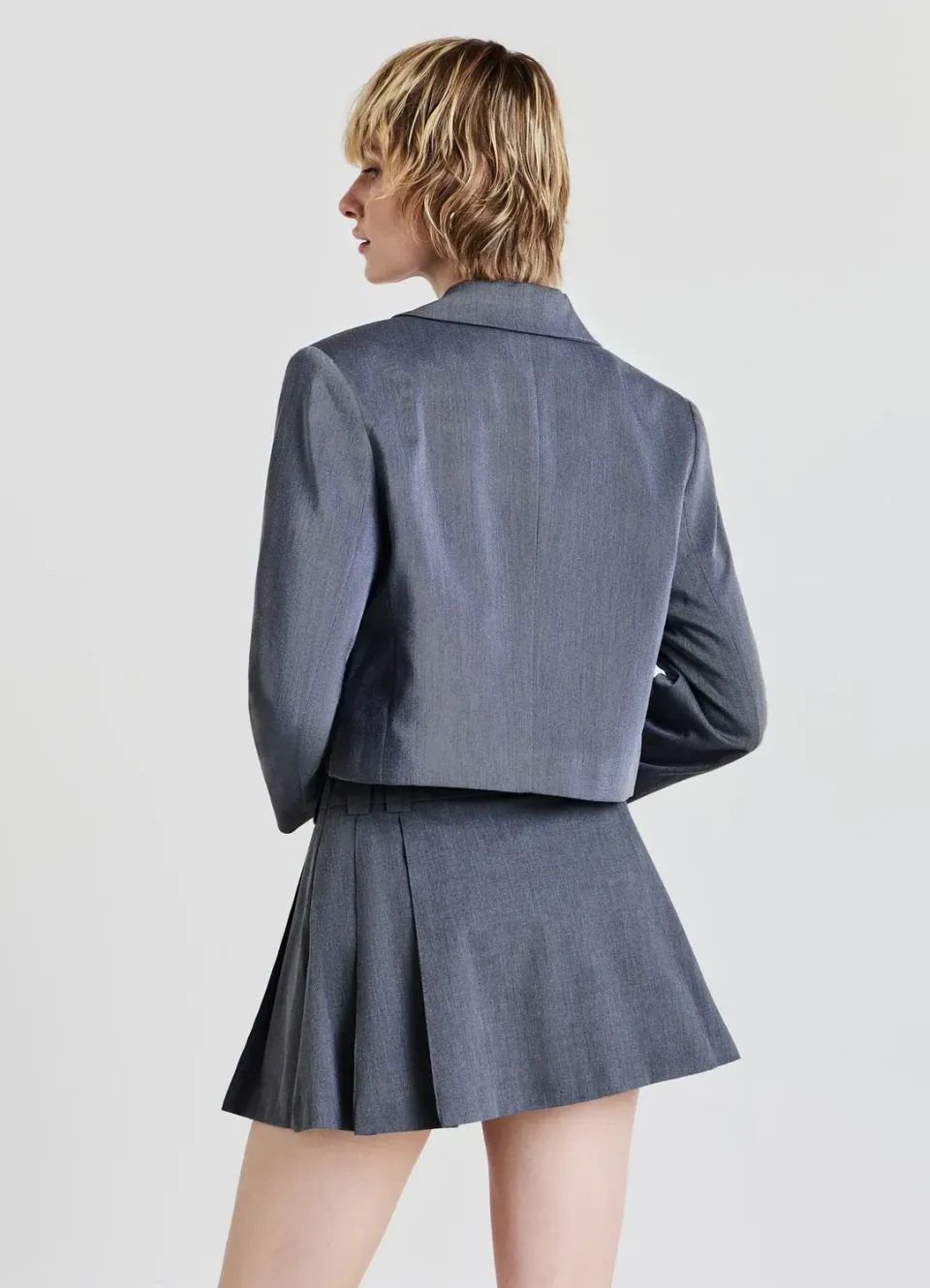 Calliope jupe-culotte plissée zip latéral femme