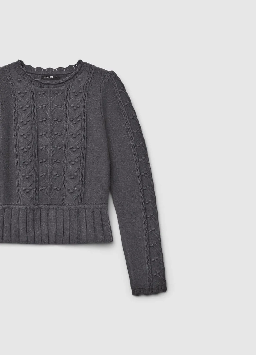 Calliope pull maille femme col rond manches longues