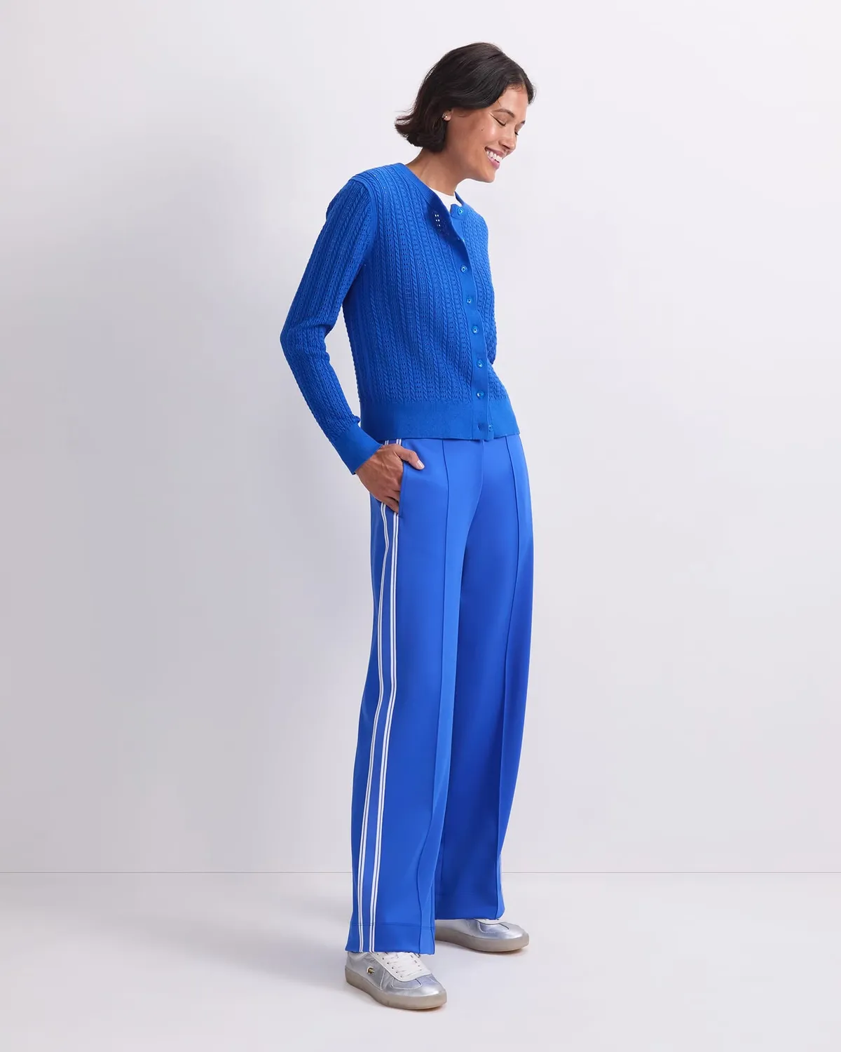Sportscraft Elka Cable gilet coton ajouré