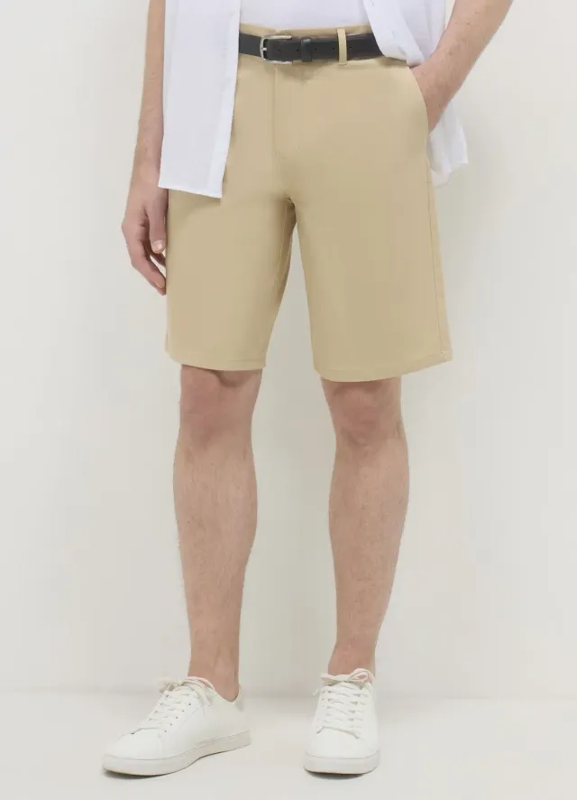Calliope short chino homme coton uni