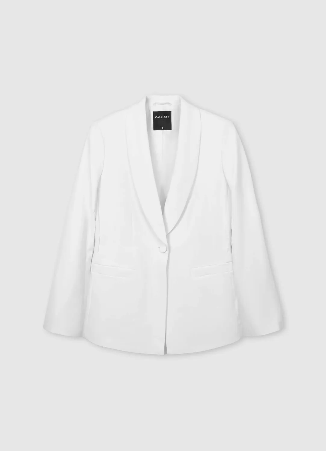 Calliope veste ceinture femme col châle unie