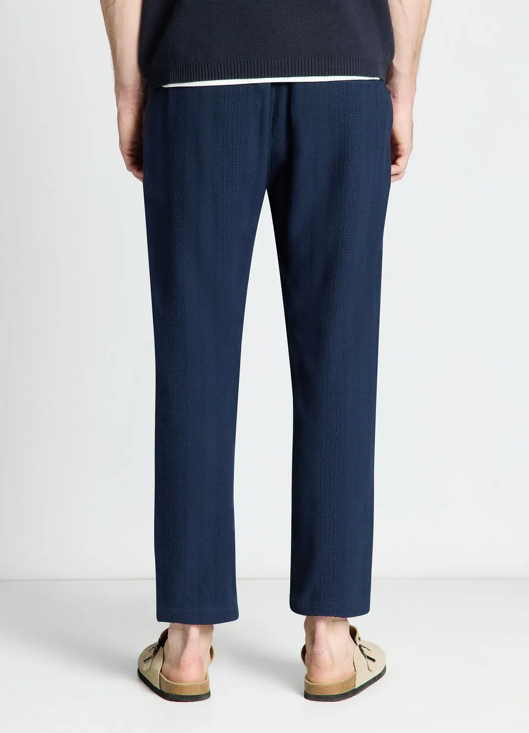 Calliope pantalon jogger rayures jacquard homme