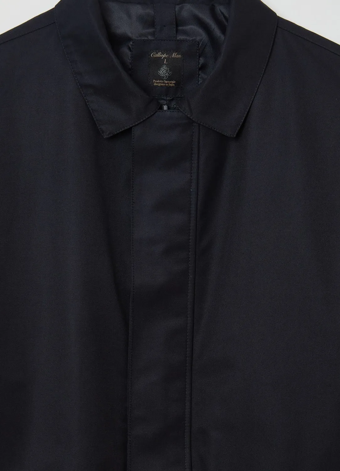 Calliope veste légère col chemise unie homme