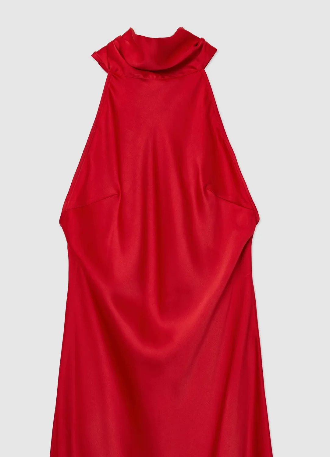 Calliope Atelier robe longue halterneck satinée