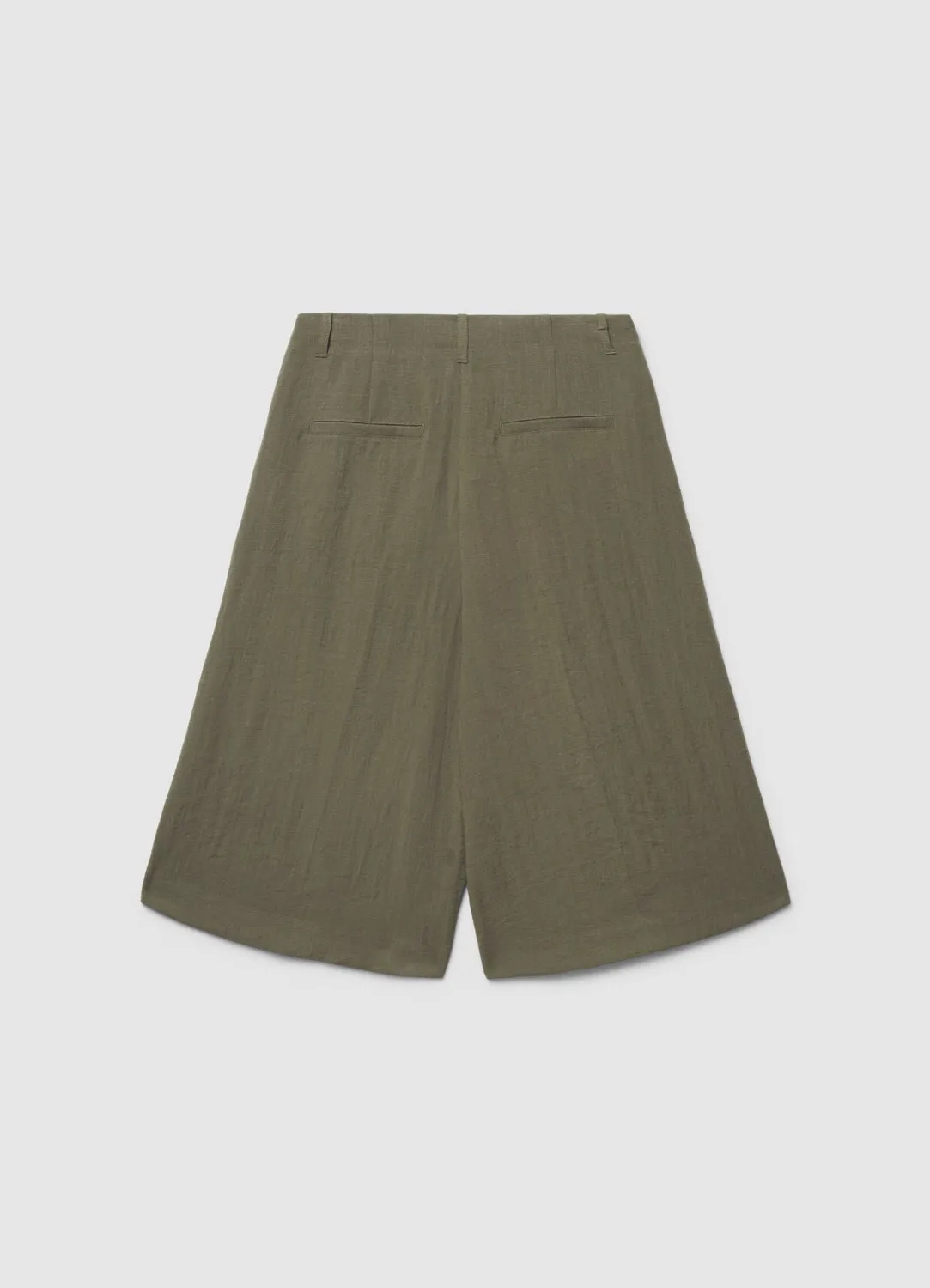 Calliope bermuda long uni short femme taille haute