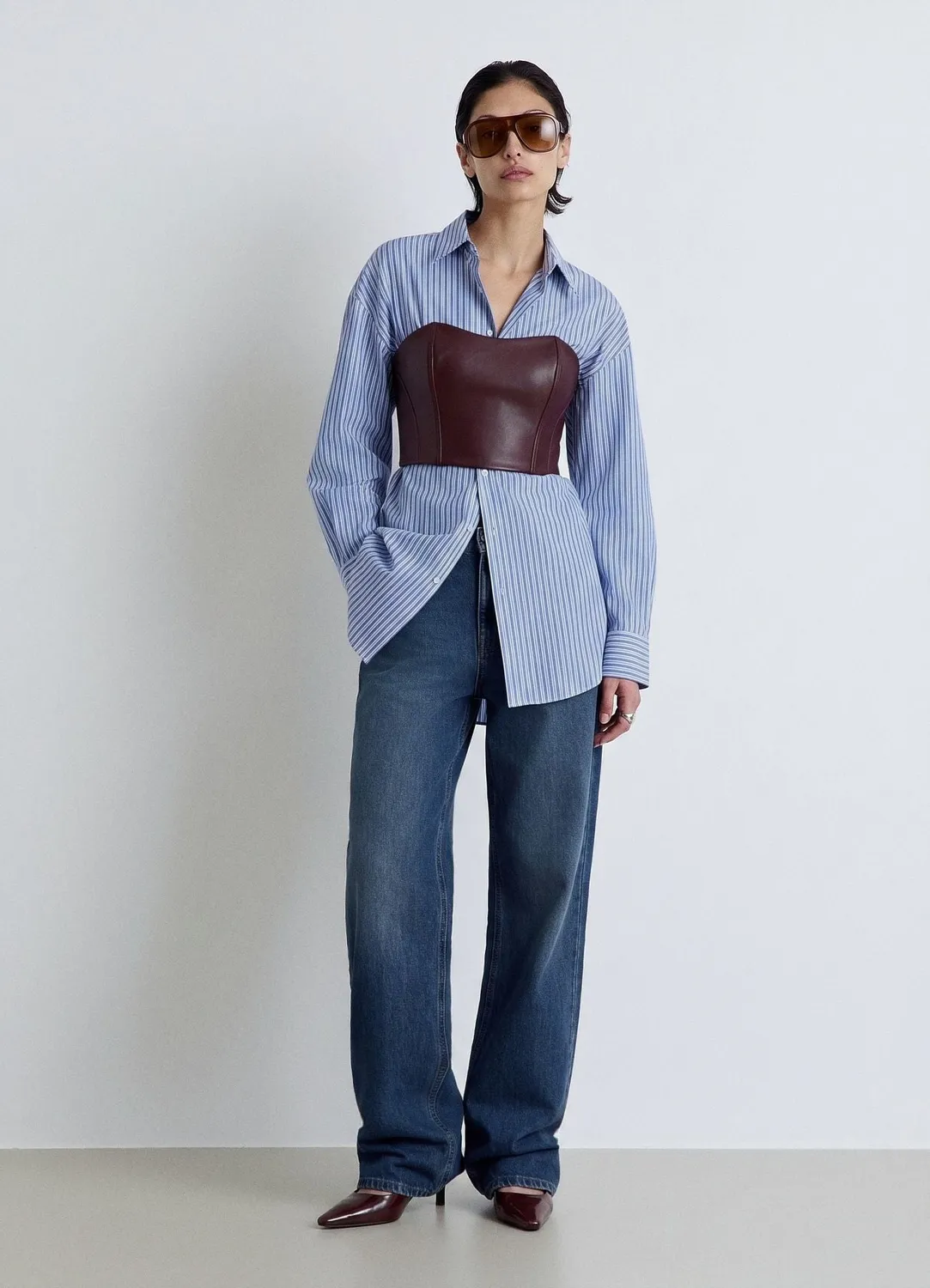 Calliope top bustier sans bretelles femme zip