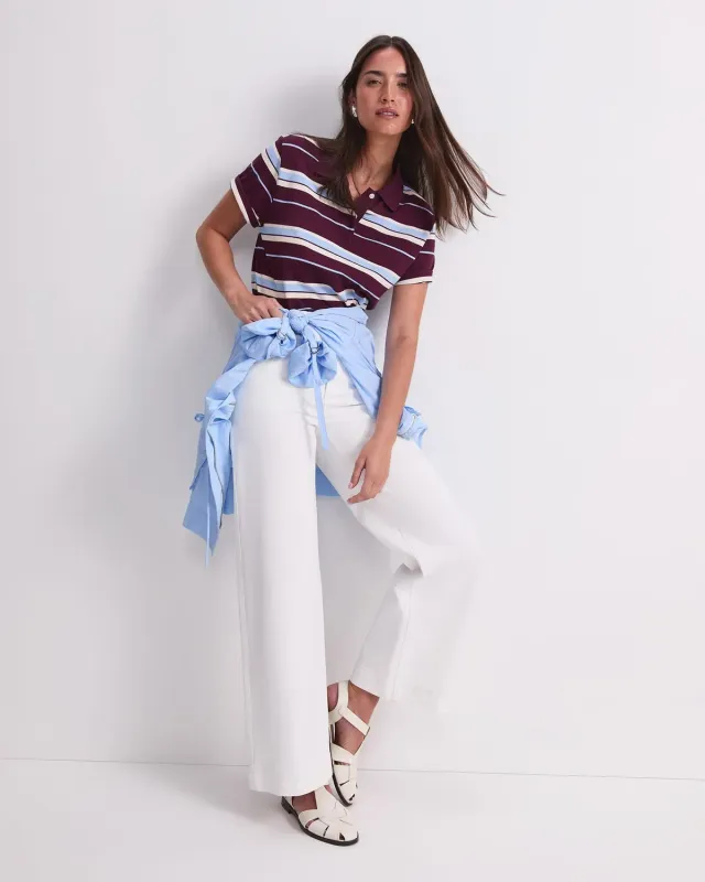 Sportscraft Tessa Wide Leg Jean jean blanc large