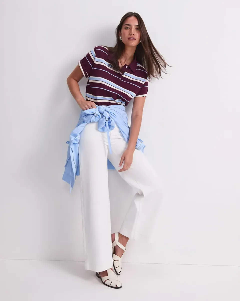 Sportscraft Tessa Wide Leg Jean jean blanc large