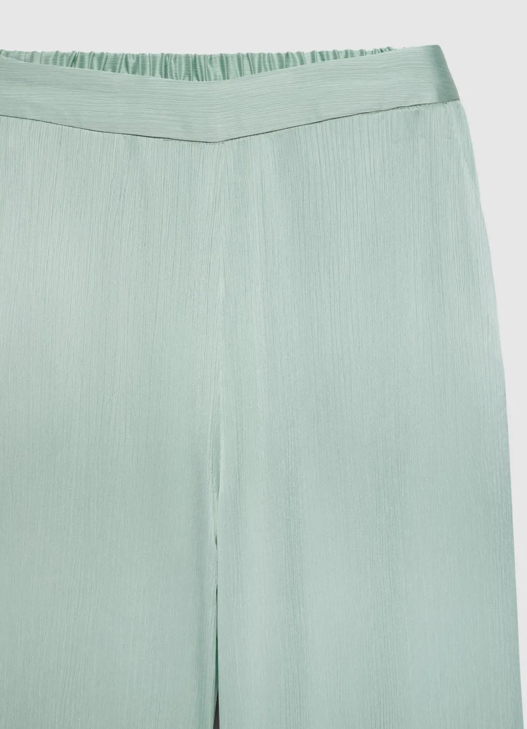 Calliope Palazzo pantalon similsatin femme taille haute