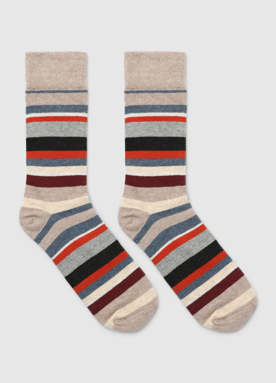 Calliope chaussettes courtes homme rayées