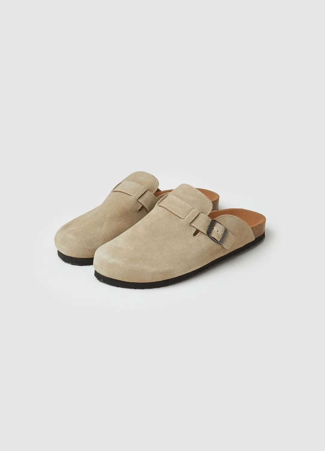 Calliope sabot homme cuir à boucle