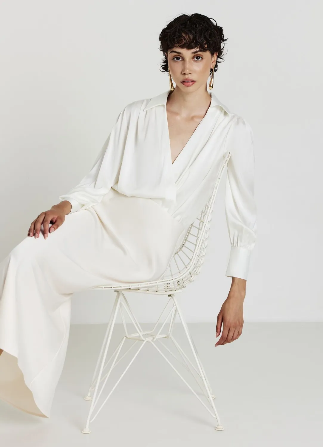 Calliope Jupe midi évasée femme unie