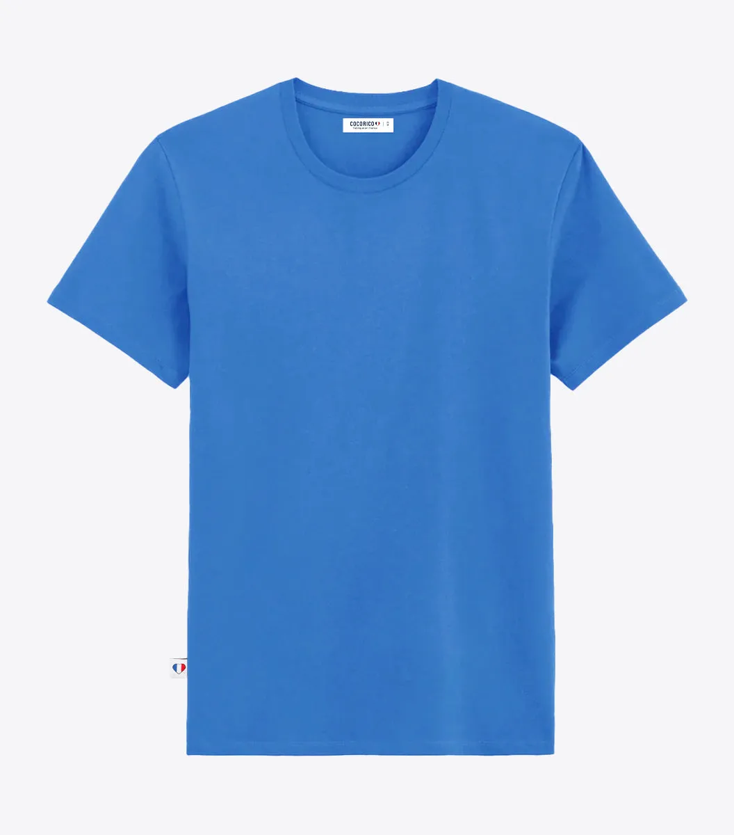 Cocorico Intemporel t-shirt homme bleu riviera