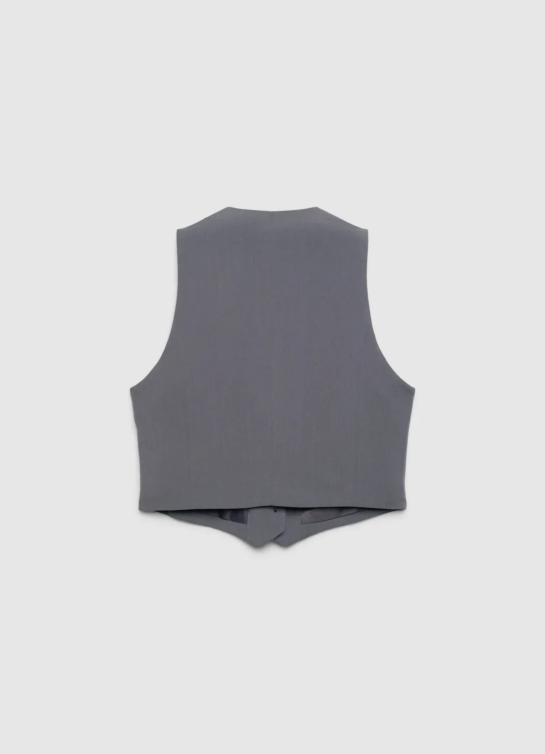 Calliope gilet court tailleur 3 boutons uni
